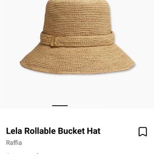 rag & bone Tan Lela Rollable Bucket Hat